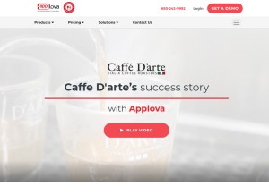 How applova.io looks like on a tablet such as an iPad.