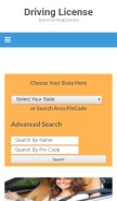 How applydrivinglicence.in looks like on a mobile device such as an iPhone.