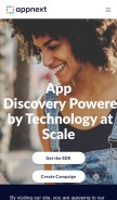 How appnext.com looks like on a mobile device such as an iPhone.