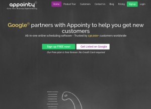 How appointy.com looks like on a tablet such as an iPad.