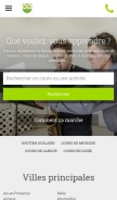 How apprentus.fr looks like on a mobile device such as an iPhone.