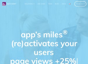 How appsmiles.eu looks like on a tablet such as an iPad.