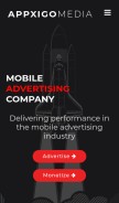How appxigo.com looks like on a mobile device such as an iPhone.