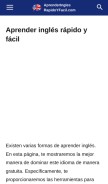 How aprenderinglesrapidoyfacil.com looks like on a mobile device such as an iPhone.