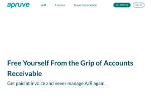How apruve.com looks like on a tablet such as an iPad.