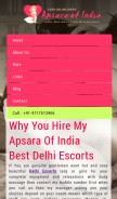 How apsaraofindia.com looks like on a mobile device such as an iPhone.