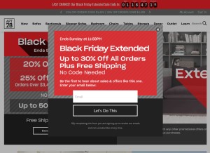 How apt2b.com looks like on a tablet such as an iPad.