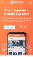 How aptoide.com looks like on a mobile device such as an iPhone.
