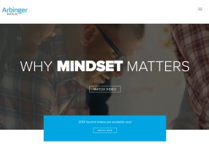 How arbinger.com looks like on a tablet such as an iPad.