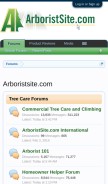 How arboristsite.com looks like on a mobile device such as an iPhone.