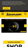 How arcaplanet.it looks like on a mobile device such as an iPhone.