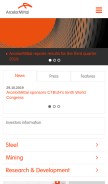 How arcelormittal.com looks like on a mobile device such as an iPhone.