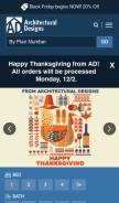 How architecturaldesigns.com looks like on a mobile device such as an iPhone.