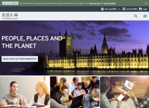 How architecture.com looks like on a tablet such as an iPad.