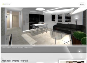 How architekt-wnetrz-poznan.pl looks like on a tablet such as an iPad.