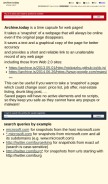 How archive.is looks like on a mobile device such as an iPhone.