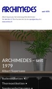 How archus.ch looks like on a mobile device such as an iPhone.