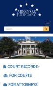 How arcourts.gov looks like on a mobile device such as an iPhone.