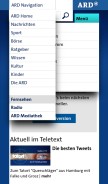 How ard-text.de looks like on a mobile device such as an iPhone.