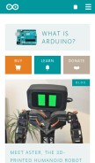 How arduino.cc looks like on a mobile device such as an iPhone.