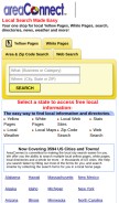 How areaconnect.com looks like on a mobile device such as an iPhone.