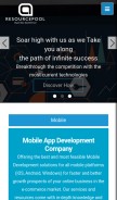 How aresourcepool.com looks like on a mobile device such as an iPhone.