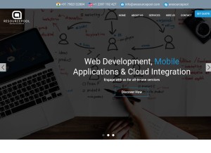 How aresourcepool.com looks like on a tablet such as an iPad.