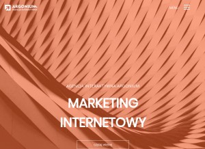 How argonium.pl looks like on a tablet such as an iPad.