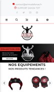 How arimadefense.fr looks like on a mobile device such as an iPhone.