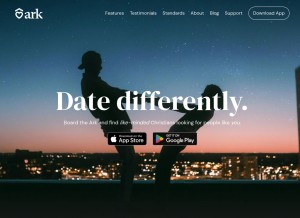 How arkdating.app looks like on a tablet such as an iPad.