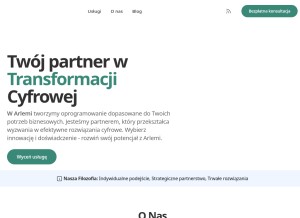 How arlemi.pl looks like on a tablet such as an iPad.