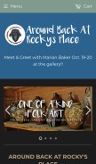 How aroundbackatrockysplace.com looks like on a mobile device such as an iPhone.