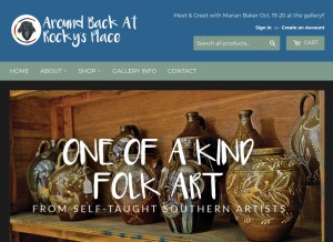 How aroundbackatrockysplace.com looks like on a tablet such as an iPad.