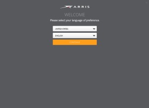 How arris.com looks like on a tablet such as an iPad.