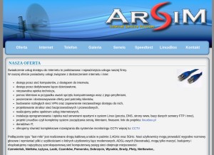 How arsim.pl looks like on a tablet such as an iPad.