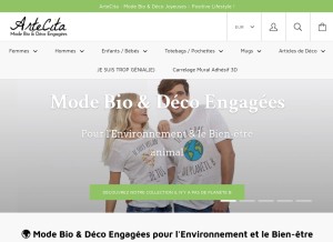 How artecita.com looks like on a tablet such as an iPad.