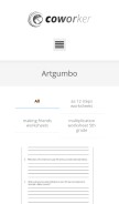 How artgumbo.org looks like on a mobile device such as an iPhone.