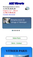 How artisan-vitrier-paris.fr looks like on a mobile device such as an iPhone.