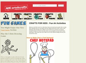 How artistshelpingchildren.org looks like on a tablet such as an iPad.