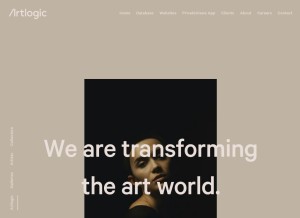 How artlogicmailings.com looks like on a tablet such as an iPad.