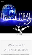 How artnetglobal.com looks like on a mobile device such as an iPhone.
