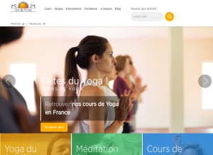 How artofliving.org looks like on a tablet such as an iPad.