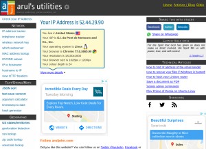 How aruljohn.com looks like on a tablet such as an iPad.