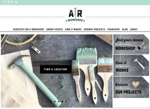 How arworkshop.com looks like on a tablet such as an iPad.