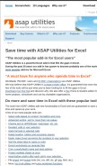 How asap-utilities.com looks like on a mobile device such as an iPhone.