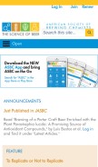 How asbcnet.org looks like on a mobile device such as an iPhone.