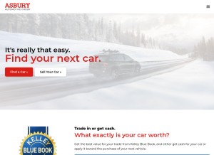 How asburyauto.com looks like on a tablet such as an iPad.