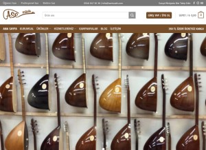 How asemuzik.com looks like on a tablet such as an iPad.