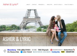 How asherfergusson.com looks like on a tablet such as an iPad.