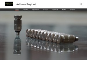 How ashirwadnozzles.com looks like on a tablet such as an iPad.